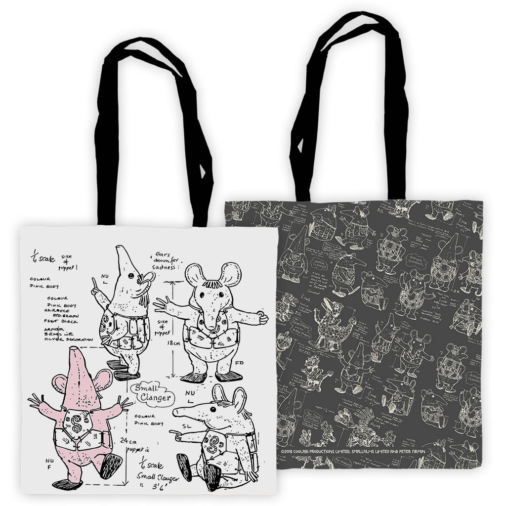 Clangers Edge To Edge Tote Bag