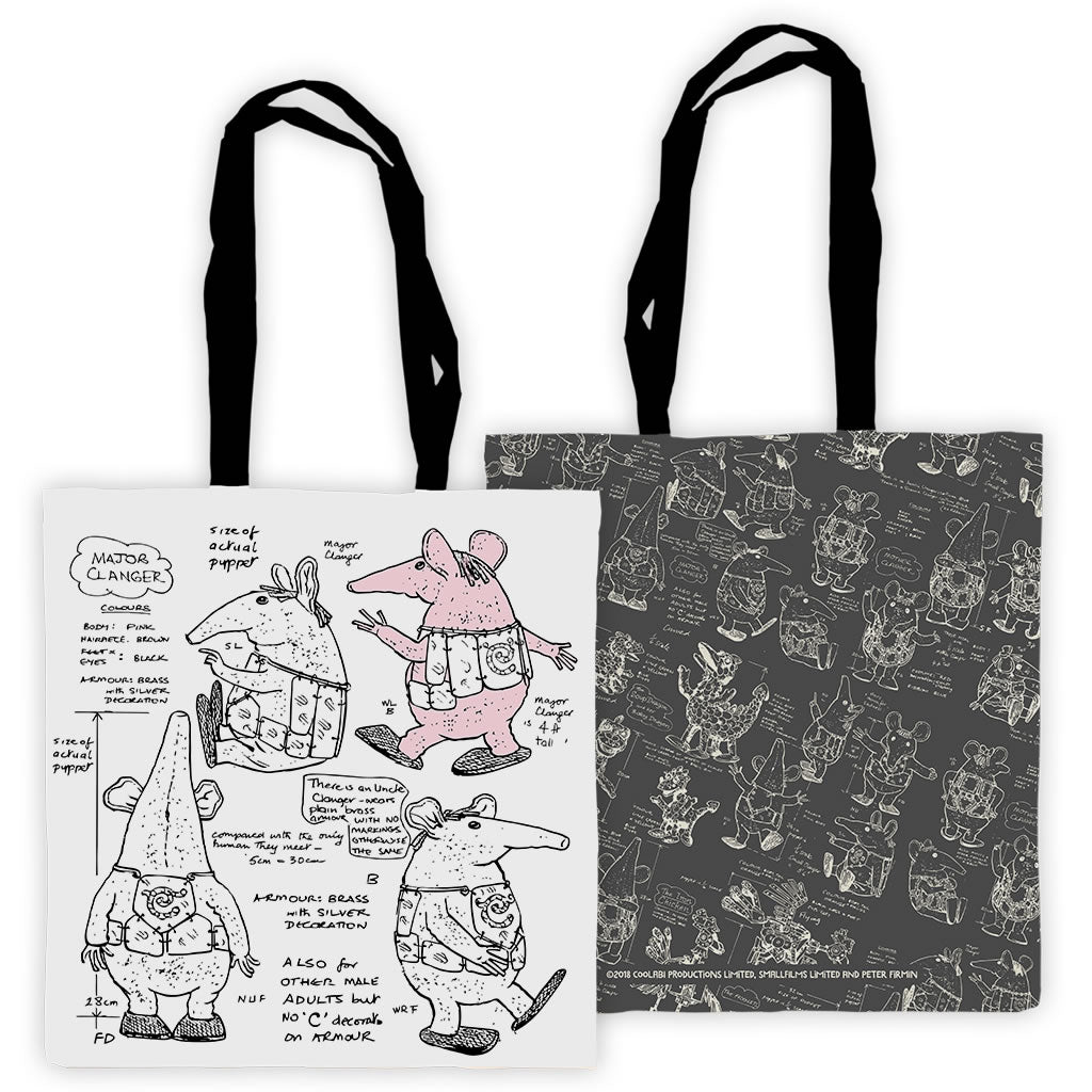 Clangers Edge To Edge Tote Bag