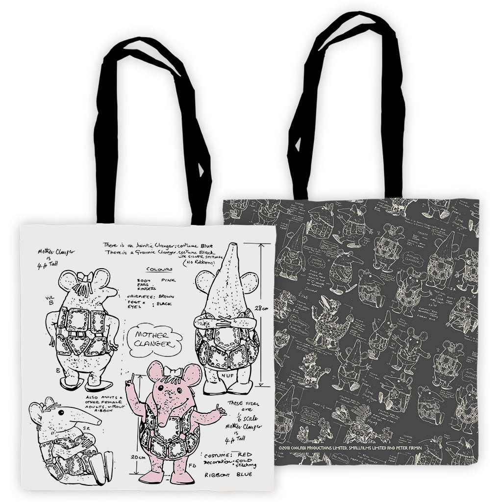 Clangers Edge To Edge Tote Bag