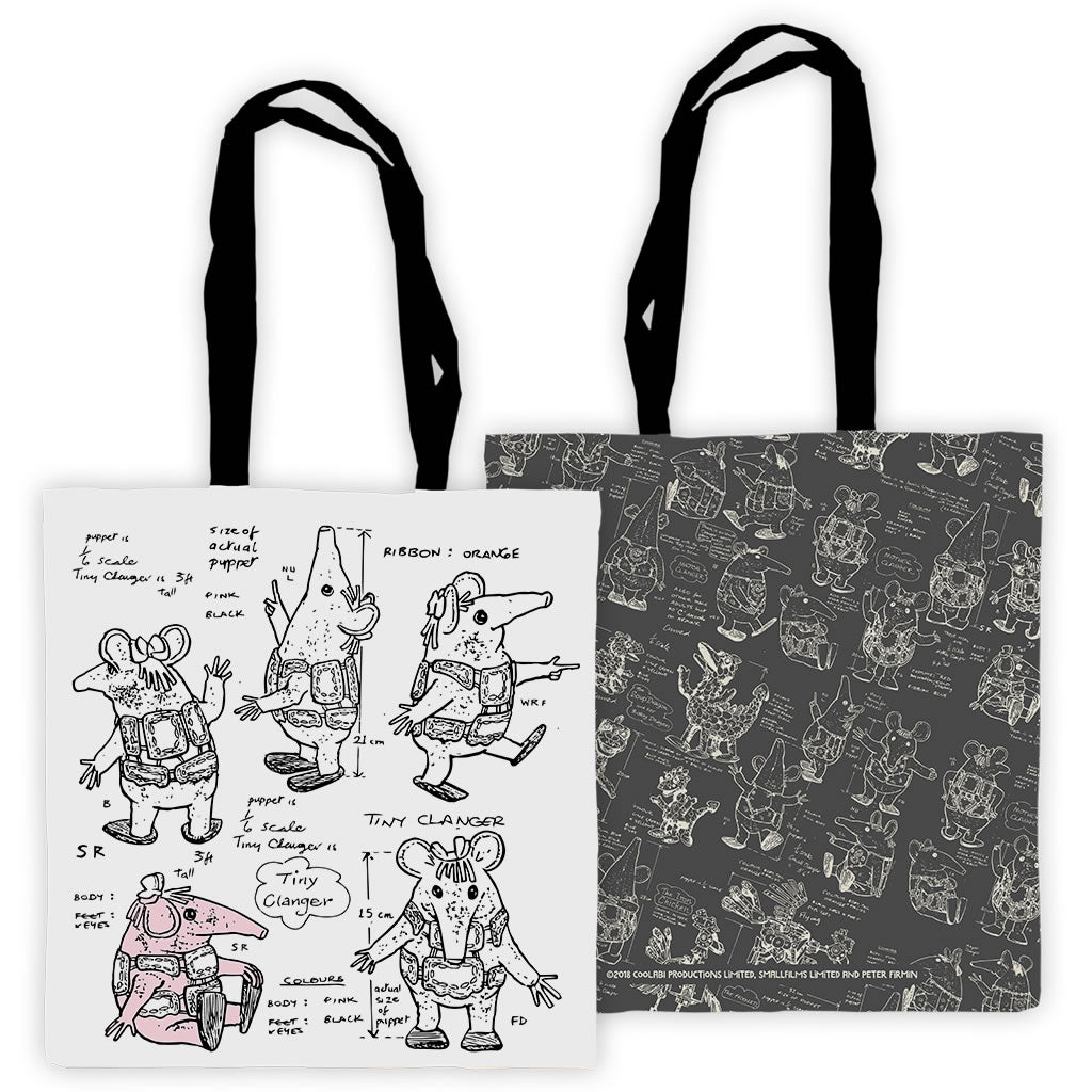Clangers Edge To Edge Tote Bag