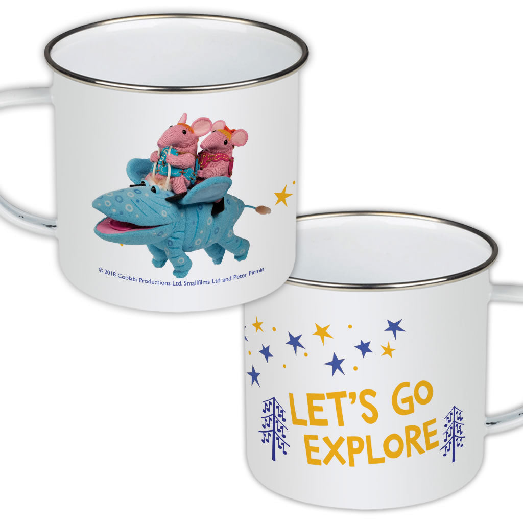 Let's Go Explore Clangers Enamel Mug