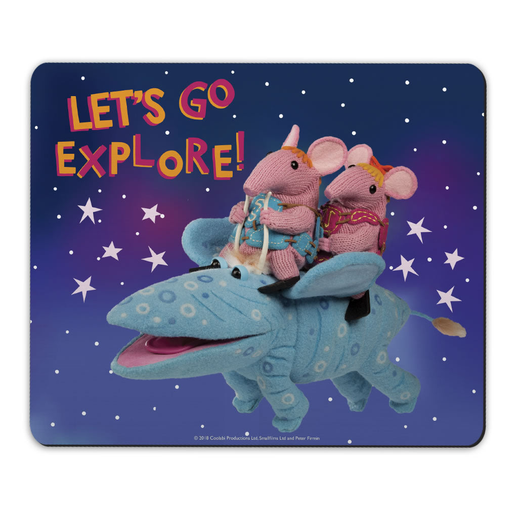 Let's Go Explore Clangers Mousemat