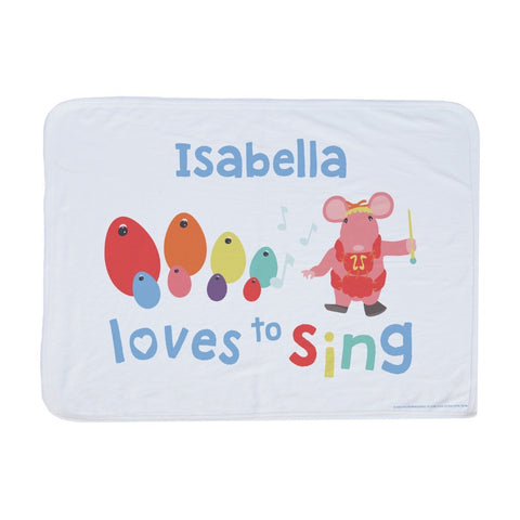 Clangers Loves to Sing Personalised Blanket