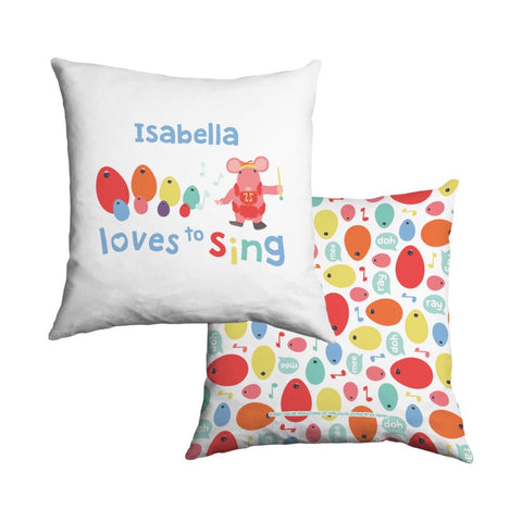 Clangers Loves to Sing Personalised Cushion