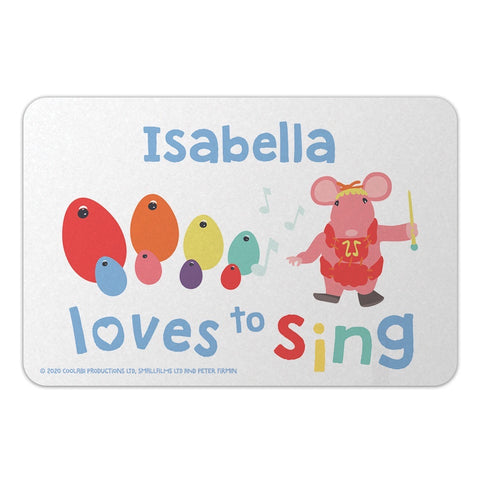 Clangers Loves to Sing Personalised Door Plaque