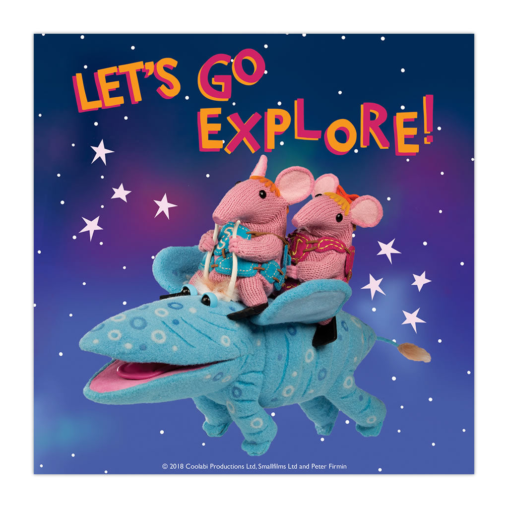 Clangers Art Print Square Let's Go Explore Clangers Shop