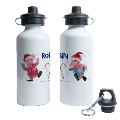 Season's Greetings Clangers Personalised Water Bottle