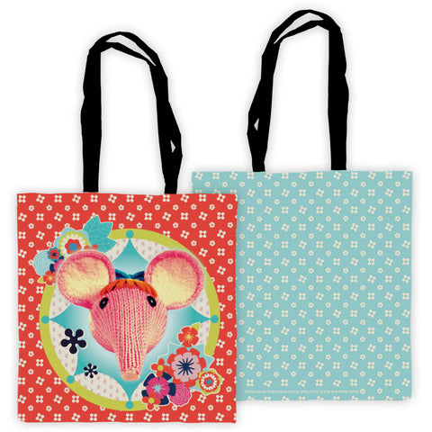Hearts and Flowers Clangers Edge To Edge Tote Bag