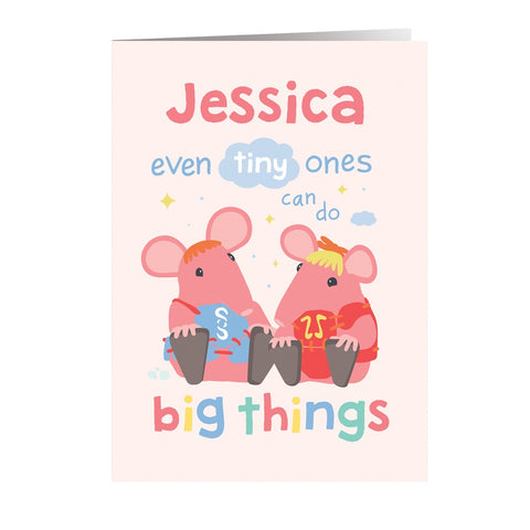 Clangers Tiny Ones Personalised Greeting Card