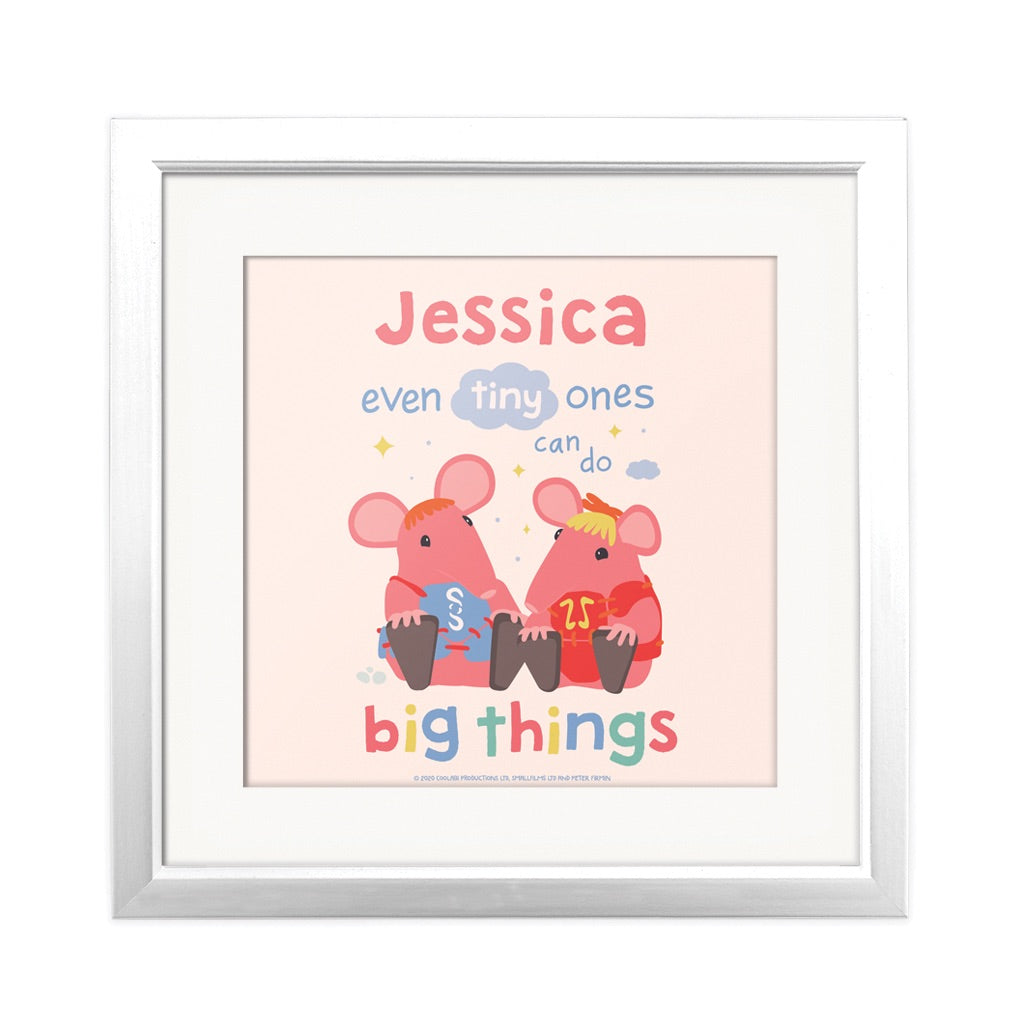 Clangers Tiny Ones Personalised Square Art Print Personalised Square Art Print