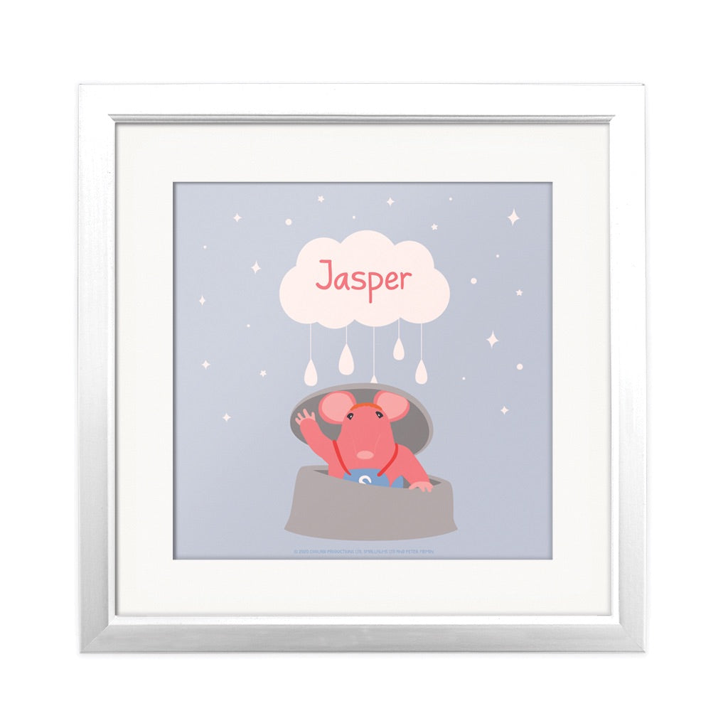 Clangers Cloud Personalised Square Art Print Personalised Square Art Print