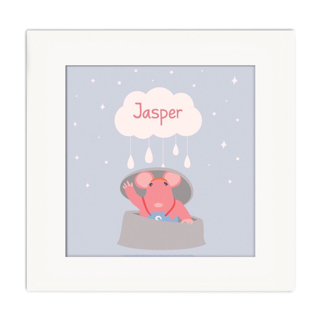 Clangers Cloud Personalised Square Art Print Personalised Square Art Print 2