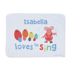 Clangers Loves to Sing Personalised Blanket