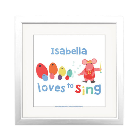 Clangers Loves to Sing Personalised Square Art Print Personalised Square Art Print