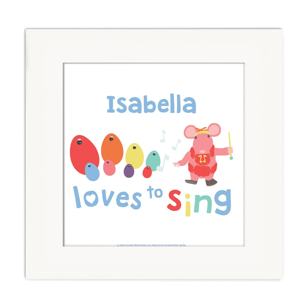 Clangers Loves to Sing Personalised Square Art Print Personalised Square Art Print 2