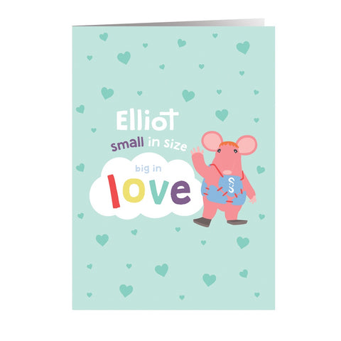 Clangers Small in Size Personalised Greeting Card